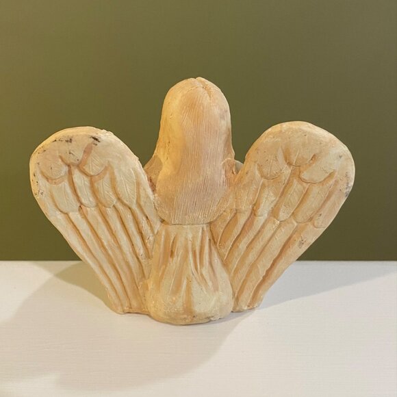 Vintage Christmas Angel Shelf Sitter Figurine Holding Star Holiday Home Decor - Picture 9 of 13